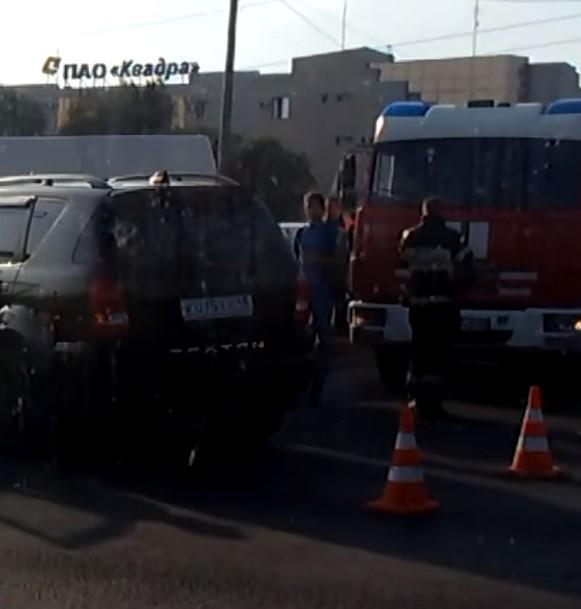 В Липецке около «Квадры» произошло ДТП
