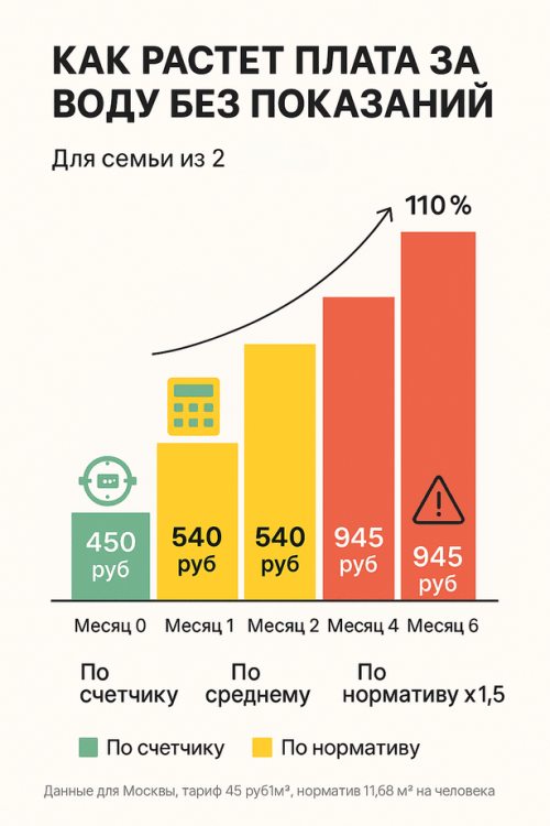 Почему счет за воду вырос в разы: разбираем систему начислений и учимся делать перерасчет